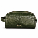 FZONE Leather Hand Bag – Croco Green