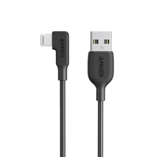 أنكر كابل من USB-A إلى لايتنينغ بزاوية 90 درجة