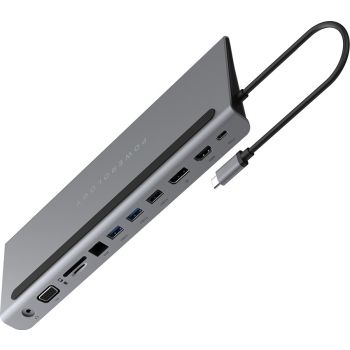 باورولوجي موزع USB متعدد المنافذ مع حامل لابتوب، 11 في 1