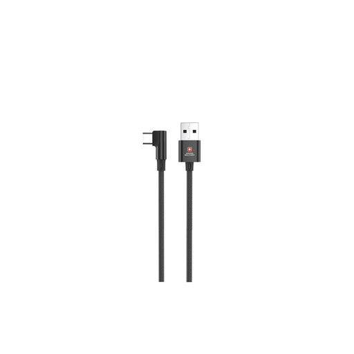 سويس ميليتاري كيبل مضفّر USB إلى USB-C، بطول مترين