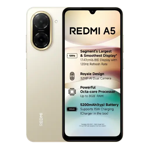 [25028RN03AGD] Redmi A5 3/64GB Sandy Gold