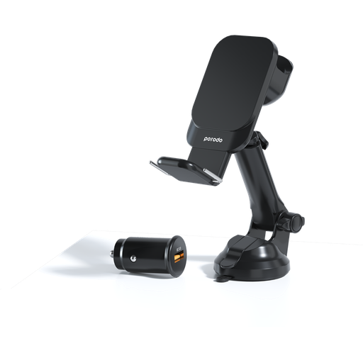 [PD-3IN1CMT-BK] Porodo 3 in 1 MagSafe Car Mount
