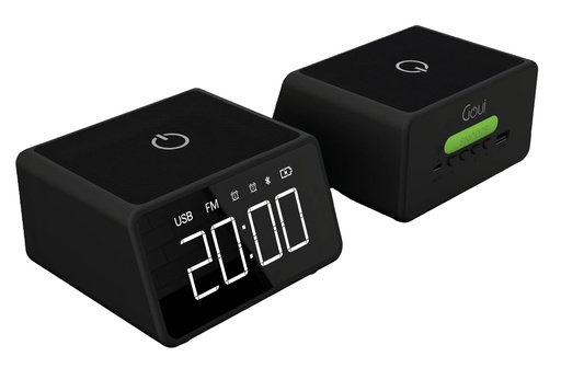 [G-CLOCK10WQIS-K] GOUI O'CLOCK-DIGITAL CLOCK+WIRELESS CHARGER+SPEAKER