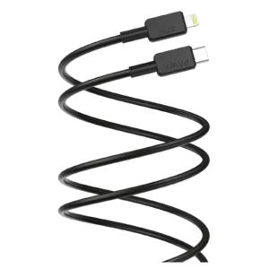 كابل باوا إل-كلارو الممتاز المضفر من سلسلة USB-C إلى لايتنينج 27 واط - أسود
