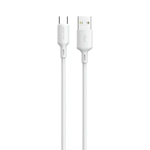 [GN100WC2C1MWH] Green Lion 100W USB-A to USB-C TPE Cable 1m - White