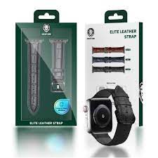 [GNELW44MMBR] Green Lion Elite Leather Strap Apple Watch 42/44mm