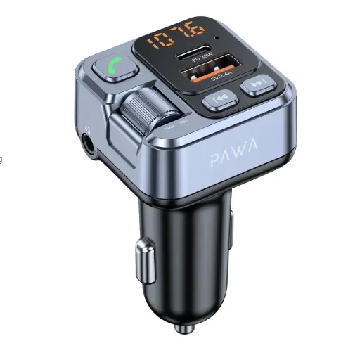 [PW-FM16PD30] Pawa Wireless FM Transmitter & Car Charger PD30W - Black