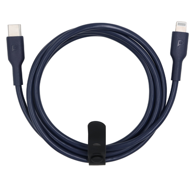 باورولوجي كابل MFi من USB-C إلى لايتنينغ بقدرة 20 واط، بطول 1.2 متر – أزرق