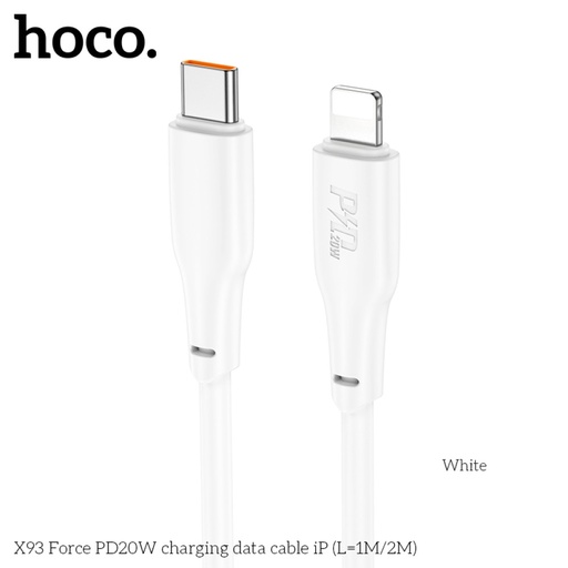 هوكو كابل X93 من USB-C إلى لايتنينغ، PD بقدرة 20 واط