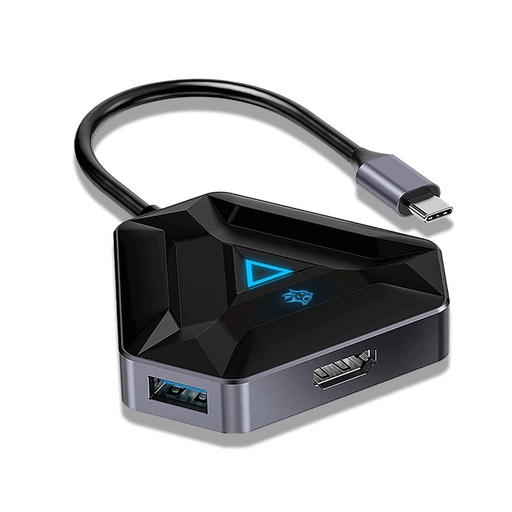 Porodo 6-in-1 USB-C Hub USB-C PD 100W HDMI/USB/SD/Micro