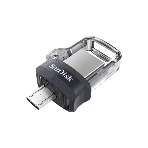 [OTGUSBM128] Sandisk Ultra Micro USB and USB 3.0 Connectors 128GB 150Mb/S - Black