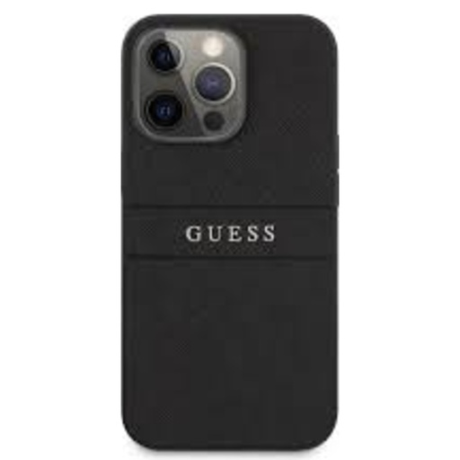 Guess PU Leather Case Saffiano with Metal Logo