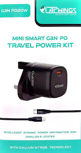 لاب وينغز طقم طاقة سفر Mini Smart GaN PD مع لايتنينغ