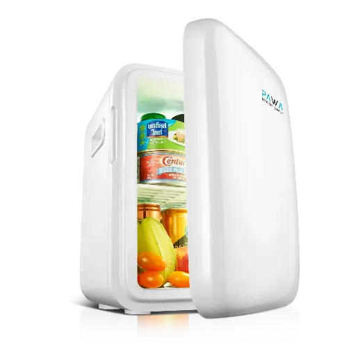 Pawa 10L Mini Refrigerator / Energy Saving with Dual Cooling and Heating Functions - White
