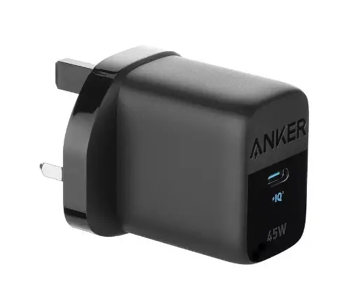 Anker, 313 USB-C Charger, 45 Watts, Black