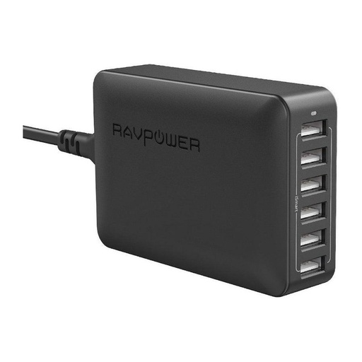 Ravpower 6 Port Filehub 60W USB-C Charger with 1 USB-C