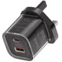 [PDFWCH101BK] Porodo Tezclarte Quick Wall Charger Dual-Port Fast Charging-Black