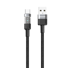 Porodo Braided 3A PD A to C Cable 1.2M - Black