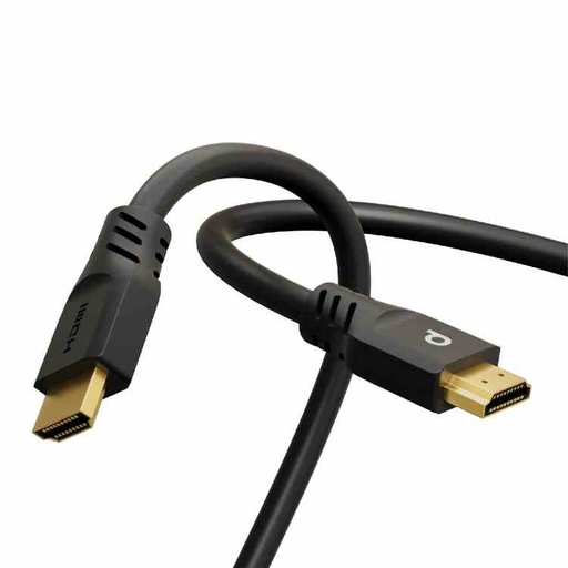 بورودو بلو كابل HDMI Ultra HD بدقة 4K وتردد 60 هرتز، بطول 2 متر / 6.6 أقدام – أسود