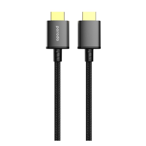 بورودو كابل HDMI من PVC بدقة 8K، بطول 1.8 متر – أسود