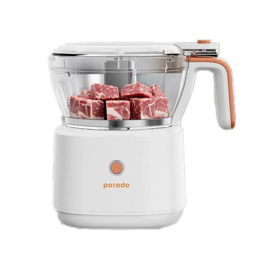 Porodo LifeStyle 88W 4-in-1 Mini Food Processor - White