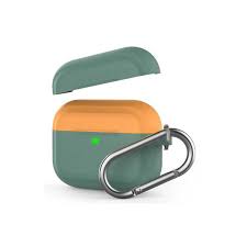 AhaStyle Premium Silicone Two Toned Keychain Case for Airpod Pro