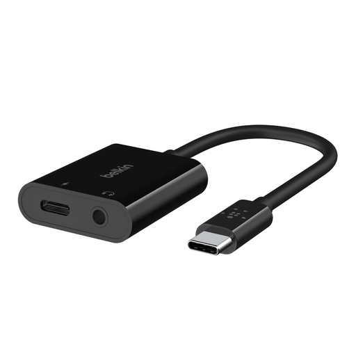 [F7U081BTBLK] Belkin USB Type-C Audio & Charge Adapter