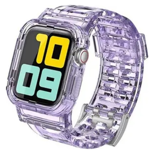 AhaStyle Transparent TPU Apple Watch Band with Rugged Bumper Case 38/40mm