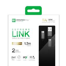 [TC2IN1 2.2M] Amazing Thing Supremelink Type-C To Type C With USB A Cable 1.2