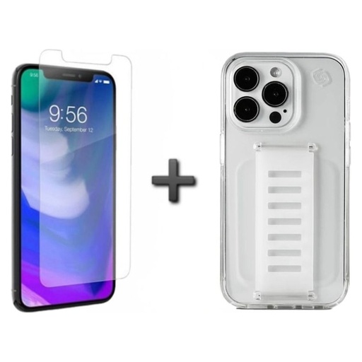 كفر Grip2U Slim مع واقي شاشة لهاتف iPhone 12 / 12 Pro