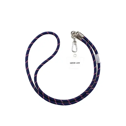 Green Lion Neck Strap Lanyard, Compatible with Mobile Phones - Dark Blue