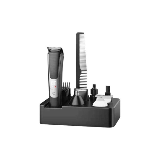 [GN5N1GROMSTBK] Green Lion 5 in 1 Grooming Set 600mAh - Black