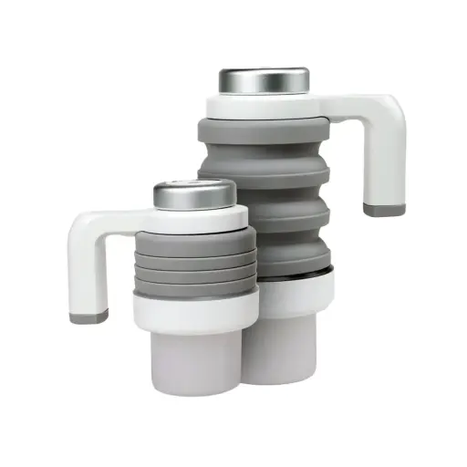 Green Lion Car Folding Electric Kettle - White