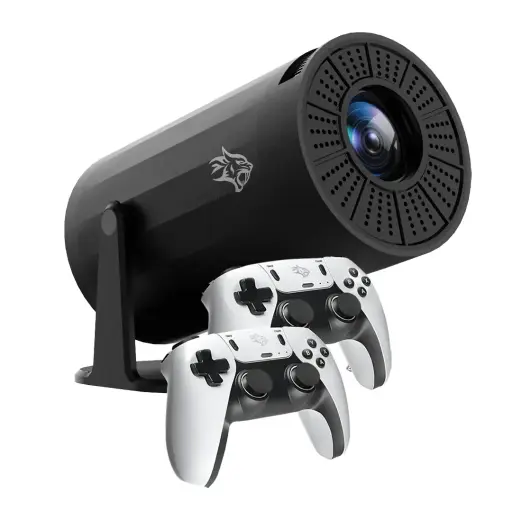 [PDX639-BK] Porodo Gaming Projector with Controllers - Black