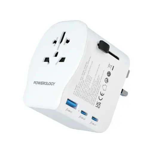 POWEROLOGY 2300W UNIVERSAL TRAVEL ADAPTER PD45W