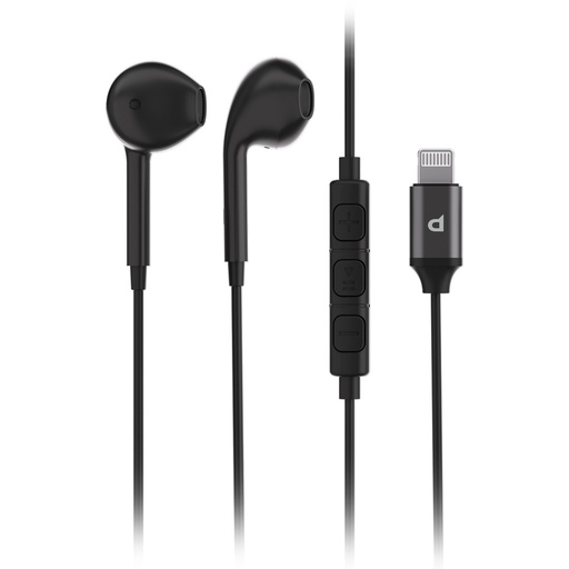 [PDLEPBK] Powerology Stereo Earphone Lightning Connector Black