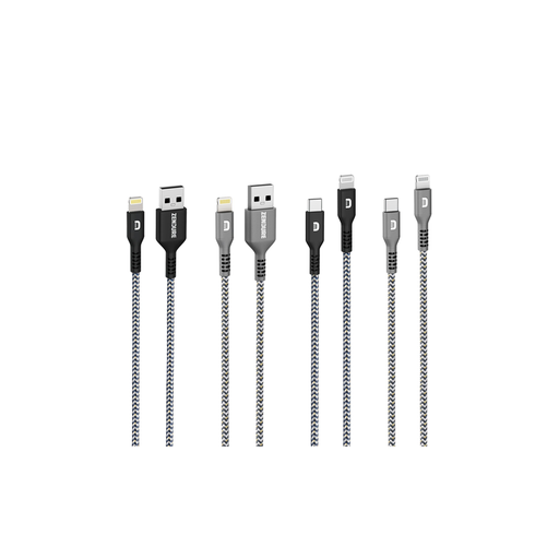 Zendure SuperCord Lightning Cable Variety 4-Pack