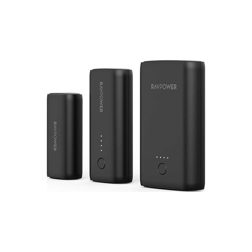 RavPower Portable Powerbank Combo (3350mAh/6700mAh/10050mAh)-Black