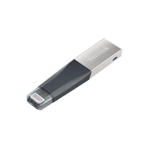 ذاكرة فلاش سانديسك آي إكس باند ميني بسعة 64 جيجابايت لأجهزة آيفون - أسود