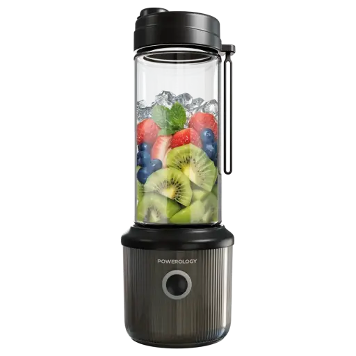 [PSM013BK] Powerology Press & Refresh Portable Blender Juicer 450ML 126W-Black