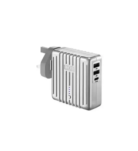 [ZDMIX1-S] باور بانك زيندور ميكس 2 في 1 بسعة 5200 مللي أمبير/ساعة وشاحن حائطي مع منفذ USB-C لتوصيل الطاقة