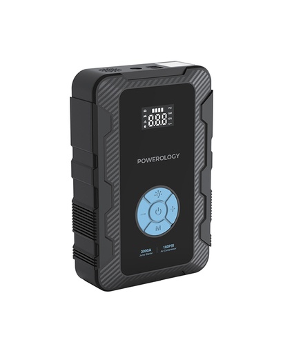 Powerology 20000mah Power Bank Jump Start Air Compressor