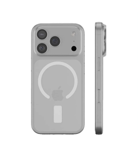 جراب مغناطيسي لهاتف iPhone 17 Pro Max - شفاف