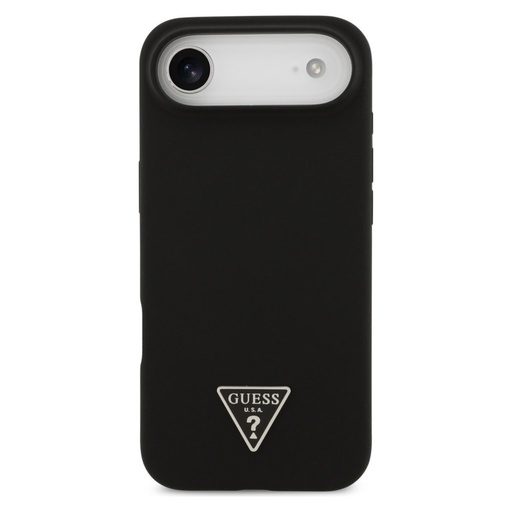 iPhone 17 Air Guess Silicone Triangle Logo Case with MagSafe – Black