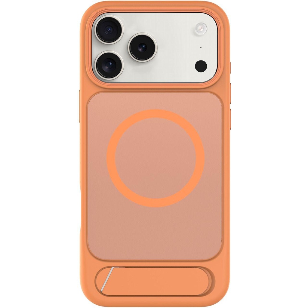 [LVLMTO17PORG] LEVELO MATTEO IPHONE 17 PRO HYBRID KICKSTAND CASE ORANGE
