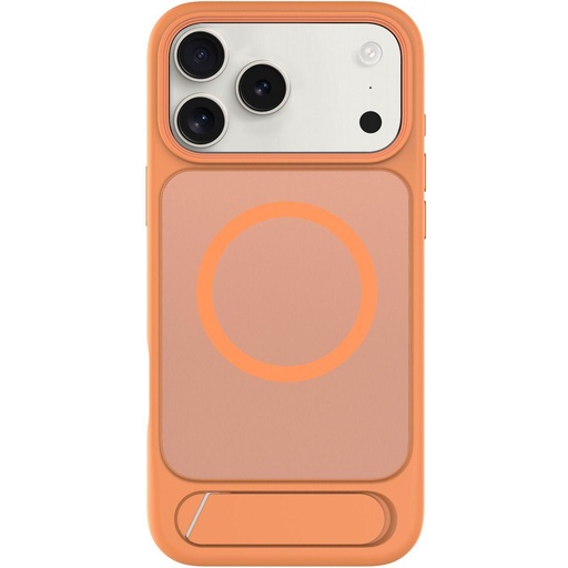 [LVLMTO17PMORG] LEVELO MATTEO IPHONE 17 PRO MAX HYBRID KICKSTAND CASE ORANGE