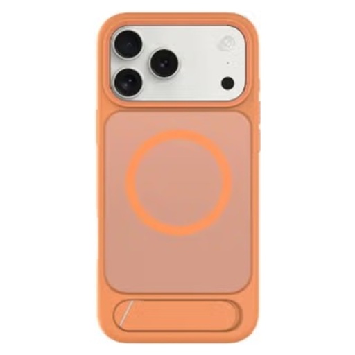 Levelo Matteo Case with Bottom Stand Grip for iPhone 17 Pro – Orange