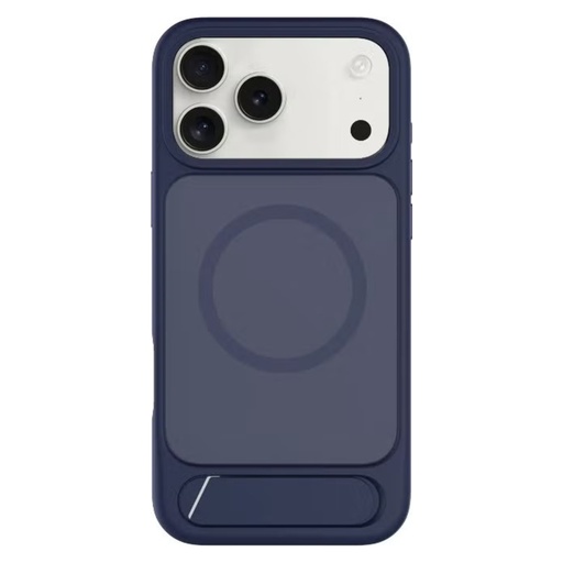 Levelo Matteo Case with Bottom Stand Grip لـ iPhone 17 Pro Max – أزرق داكن