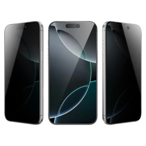 Green Lion 9H Steve Privacy Anti-Peeping Glass for iPhone 17 Pro Max – Black
