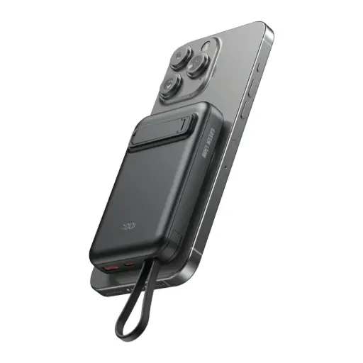 [GNDXBMG10KBK] Green Lion DXB MagSafe 10000mAh Power Bank  - Black